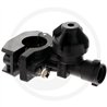TeeJet QJ17560A-1/2X7-NYB Einfach-Düsenhalter Rohr-Ø 1/2", Ø7mm mit Gelenk-Montageschellefür Rohrmontage inkl. ChemSaver®- Membr
