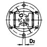 Widłak 1 flansza Ø160mm/138/6 358478 2480