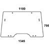 L171338 Szyba John Deere przednia, otwierana, Kramp 8719774671744