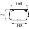 00121438030 Szyba Deutz Fahr tylna Kramp 3660980070201