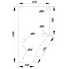 L169102KR Szyba John Deere drzwi lewa L77647 Kramp 8716106304240