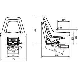 Fotel mechaniczny SC 74111 PCV