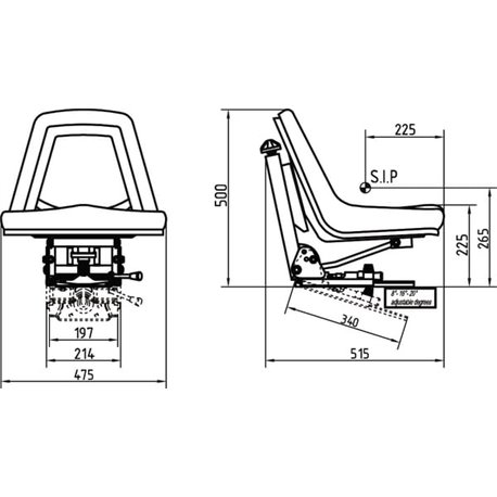 Fotel mechaniczny SC 74111 PCV