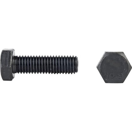 Śruba M12x35 kl.10.9, SW19 cały gwint, czarna (szt) M12x1,75x35
