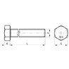 Śruba M12x35 kl.10.9, SW19 cały gwint, czarna (szt) M12x1,75x35