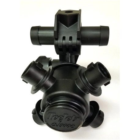 Korpus QJ364C-500 TeeJet 4 do węża 1/2" przelotowy