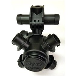 Korpus QJ364C-500 TeeJet 4 do węża 1/2" przelotowy