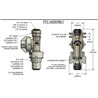 Korpus QJ98594 TeeJet do węża 3/8"(9,53mm), 5PSI