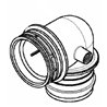 Przłącze proste S93 90º - 2i1/2" z 1/4"