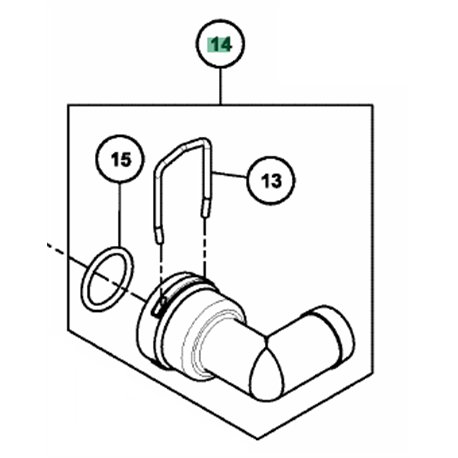1"X90 Quick Connect Hose Fitting