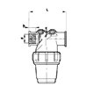 Filtr przepływowy gwint wewnętrzny 1-1/2" 50 mesh 200-280 l/min