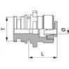 Łącznik prosty z przyłączem widełkowym T3M x 10 mm