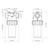Filtr przepływowy gwint zewnętrzny 1-1/4" 100 mesh 200-280 l/min