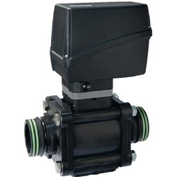 Elektrozawór regulacyjny proporcjonalny 2-drożny kulowy z przyłączem widełkowym T5 męski