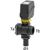 Zawór elektromagnetyczny regulacyjny z przyłączem widełkowym T6
