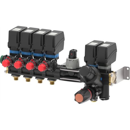 Zespół sterujący kpl. 4 sekcyjny 150L 40 bar