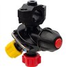 Korpus rozpylacza 3-krotny do rury 21mm (1/2") z przyłączem 7mm, do nakrętki bagnetowej i 3/8"BSP