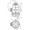 Filtr ssawny T9 Inox 32 Mesh wkład czerwony