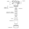 Filtr liniowy T5 Inox 50mesh wkład żółty