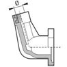 Przyłącze manometru Arag 473 kołnierz wewnętrzny 1/4" BSP