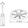 Pierścień ugniatający 700 mm 45° Evers