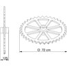 Pierścień ugniatający 720 mm Evers