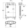 Chłodnica wody 410x615 Massey Ferguson 235, 245, 255