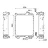 Chłodnica wody 565x790 Case, New Holland