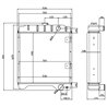 Chłodnica wody 540x635 Case Maxxium