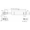Sprężyna gazowa 320mm 200N typ B Stabilus