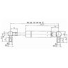 Sprężyna gazowa 498mm 210N typ D Stabilus