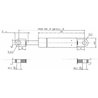 Sprężyna gazowa 225mm 100N typ B Stabilus