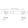 Sprężyna gazowa 500mm 350N typ B Stabilus