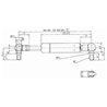 Sprężyna gazowa 600mm 100N typ D Stabilus