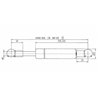 Sprężyna gazowa 502mm 220N typ D Stabilus