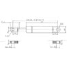 Sprężyna gazowa 225mm 250N typ B Stabilus