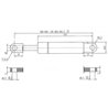 Sprężyna gazowa 265mm 200N typ B Stabilus