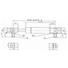 Sprężyna gazowa 585mm 100N typ D Stabilus