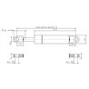 Sprężyna gazowa 585mm 1000N typ B Stabilus