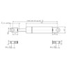 Sprężyna gazowa 685mm 800N typ B Stabilus