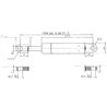 Sprężyna gazowa 225mm 180N typ B Stabilus