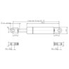 Sprężyna gazowa 585mm 150N typ B Stabilus
