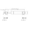 Sprężyna gazowa 685mm 150N typ B Stabilus