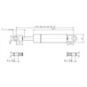 Sprężyna gazowa 785mm 250N typ B Stabilus