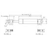Sprężyna gazowa 785mm 600N typ B Stabilus