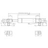 Sprężyna gazowa 485mm 1150N typ D Stabilus