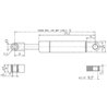 Sprężyna gazowa 1100mm 1900N typ B Stabilus
