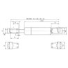 Sprężyna gazowa 190mm 200N typ C Stabilus