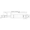 Sprężyna gazowa 540mm 440N typ C Stabilus