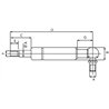 Sprężyna gazowa 586mm 140N typ I Stabilus